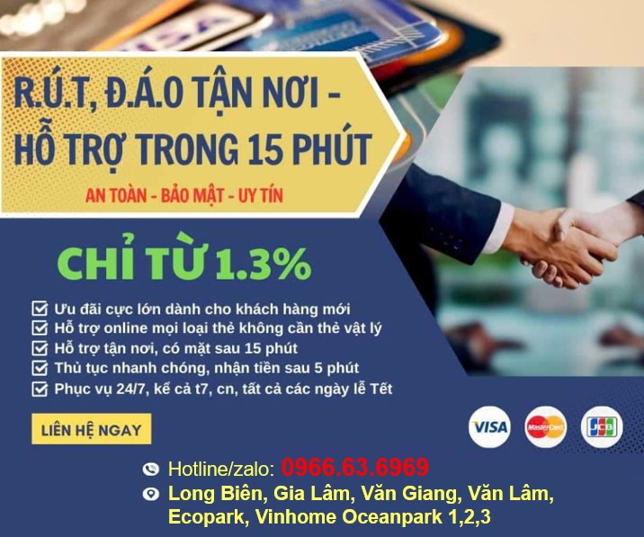 ĐÁO RÚT THẺ TÍN DỤNG FULL HẠN MỨC phí chỉ từ 1.3% - Ảnh chính